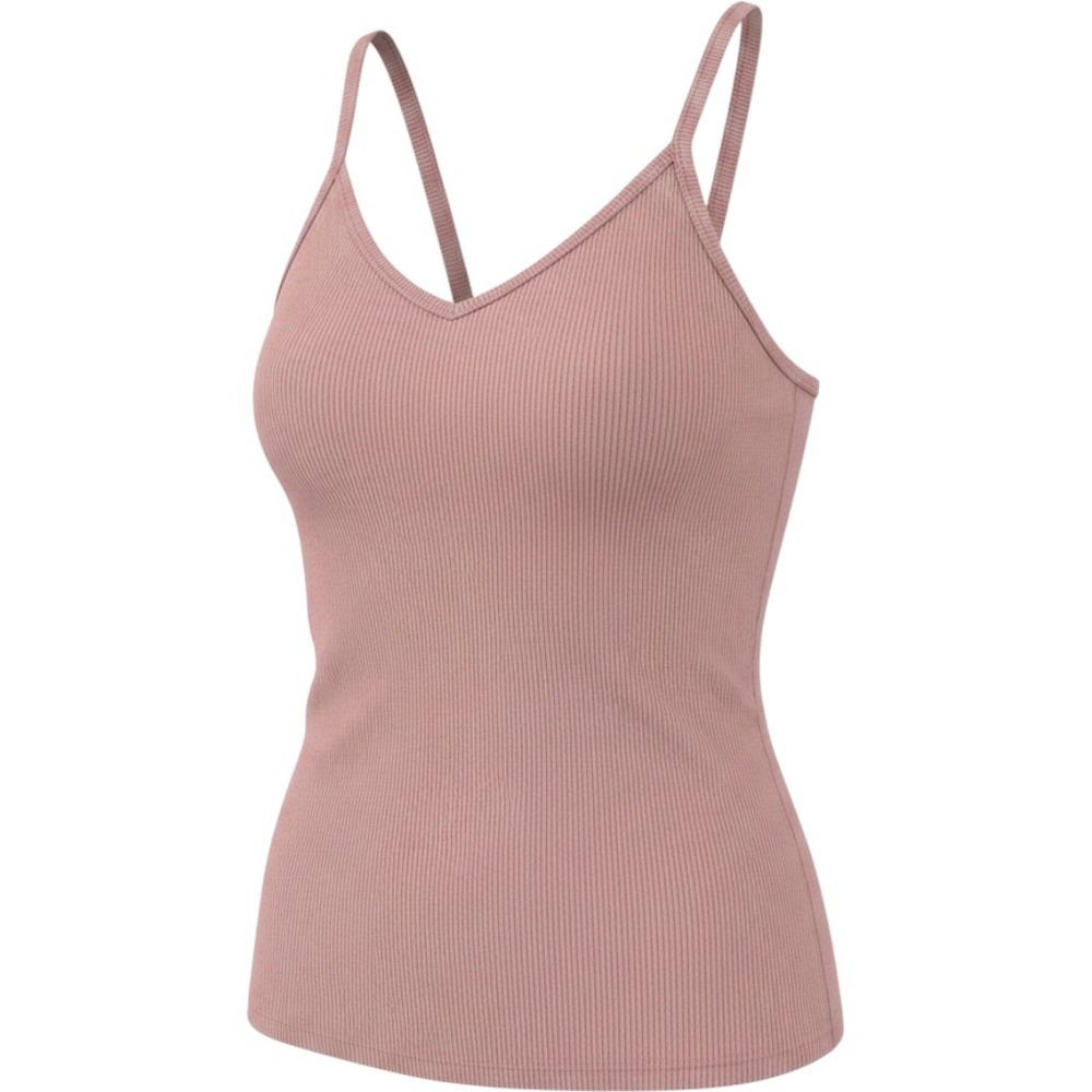 No Boundaries Womens Ribbed Cami Tank Top Dusty Pink Mauve Size Small 4-6